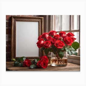 Red Roses 1 Canvas Print