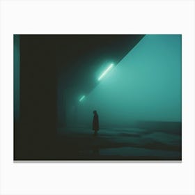 Concrete Night Fog | The Art of Solitude Canvas Print