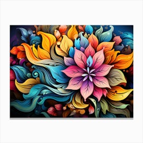 Colorful Flower 9 Canvas Print