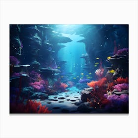 Underwater Scene 1 Canvas Print