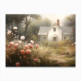 Wildflower Cottage Canvas Print