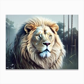 Lion art 48 Canvas Print