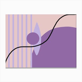 Purple Abstract Eye Canvas Print
