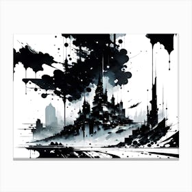 Splatter City Canvas Print