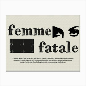 Femme Fatale Canvas Print