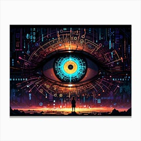 Eye Of The Future Canvas Print