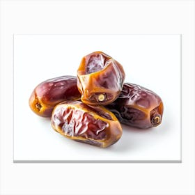 Dates On A White Background 3 Canvas Print