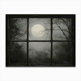 Moonlight Through The Window Canvas Print