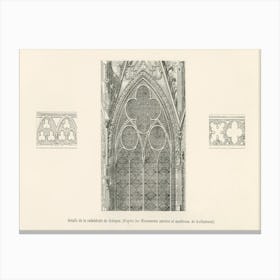 Detail Of The Cologne Cathedral, Albert Racine Canvas Print