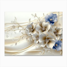 Flowers Wallpaper 3 Canvas Print