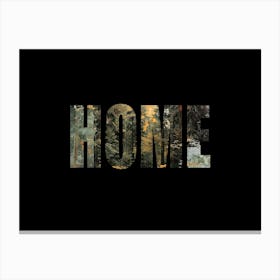 Home Poster Forest Collage 1 Canvas Print