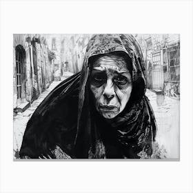 'The Old Woman' Canvas Print