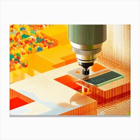 Cnc Machine Canvas Print