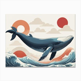 Whale In The Ocean Stampe su tela