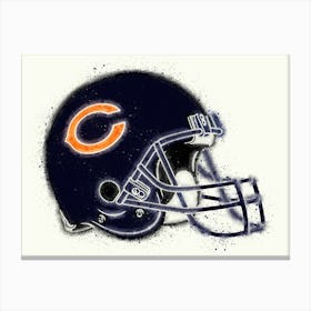 Chicago Bears Helmet Canvas Print