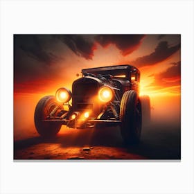 Hot Rod vintage car 5 Canvas Print