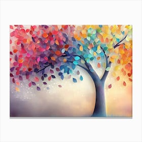 Colorful Tree 11 Canvas Print