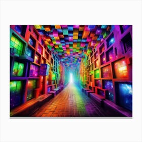 Psychedelic Hallway Canvas Print