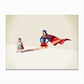 Super Shadows Heroine Canvas Print