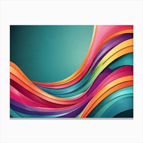 Abstract Wave Background 3 Canvas Print