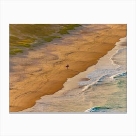 lonely surfer in South Africa Canvas Print