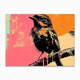 Bird On A Branch 7 Canvas Print