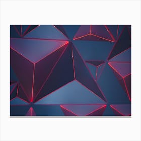 Abstract Triangles Canvas Print