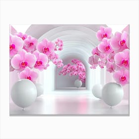 Pink Orchids Canvas Print