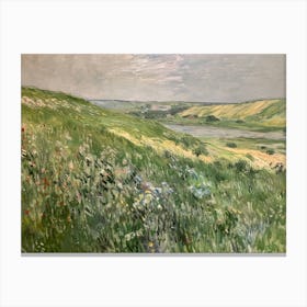 Claude Monet - Meadow With Flowers Canvas Print