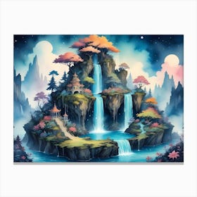 Asian Waterfall Canvas Print