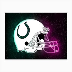 Indianapolis Colts Helmet Style Canvas Print