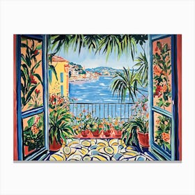 Open Window Matisse Cinqueterre Italy Canvas Print