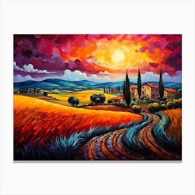 Impressionism Landscape Canvas Print