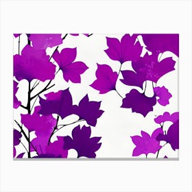 Purple Leaves 4 Canvas Print