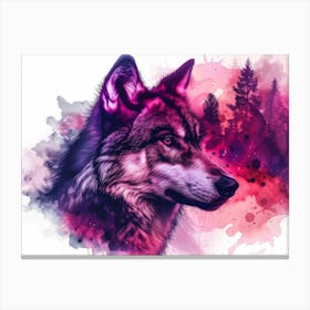 Wolf Painting Canvas Print