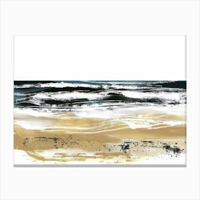 Sand And Surf 1 Canvas Print