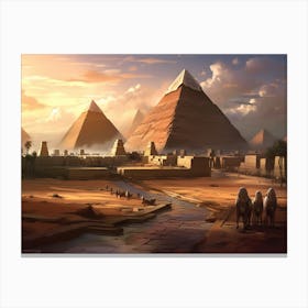 Egyptian Pyramids Canvas Print