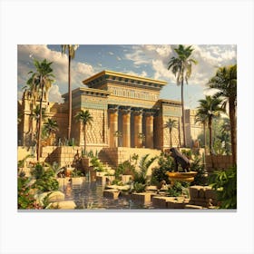 Egyptian Temple 11 Canvas Print