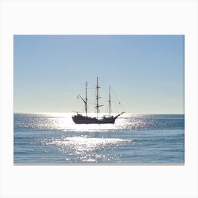 Sailing Ship In The Sea Canvas Print