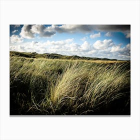 Waving grass in the Dunes // The Netherlands // Travel Photography Canvas Print