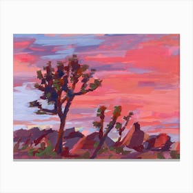 Joshua Tree Sunset Canvas Print