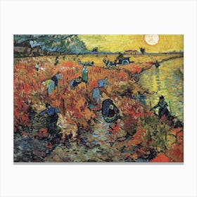 The Red Vineyard, Vincent Van Gogh Canvas Print