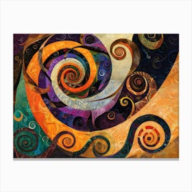 Spirals Metal Print Canvas Print