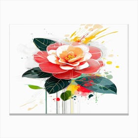 Watercolor Flower 1 Canvas Print