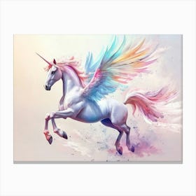 Pegasus Animal Abstract Stallion 1 Canvas Print