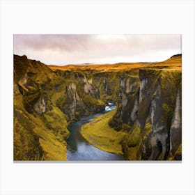 River In Iceland Canvas Print