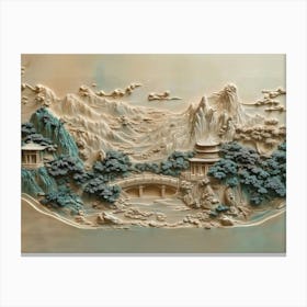 3d Chinese Landscapes Canvas Print