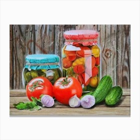 Pickled Vegetables Canvas Print