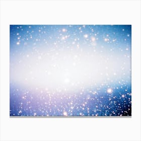 A Dazzling Galaxy Captured Through A Powerful Lens With Bright Shimmering Stars Scattered Across T (6) Canvas Print