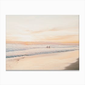 Pastel Beach Sky Canvas Print
